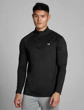 Camiseta de entrenamiento con cremallera de 1/4 para hombre de - MP - FashionsVida
