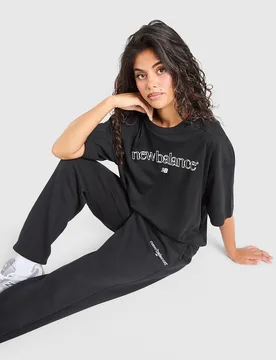 Outline Cuff Jogginghose - Damen, Schwarz - female - Size: S - New Balance - FashionsVida