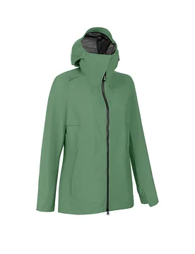 Damen Wanderjacke Tiziana 3L WP Shell Hoodie dunkelgrün 38 W - LaMunt - FashionsVida