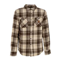 Camicia Manica Lunga Uomo Apex L/s Shirt Brown Check