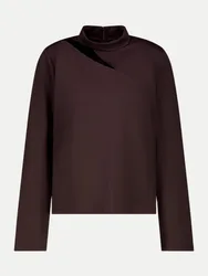 Sweatshirt mit Cut-out Braun 42