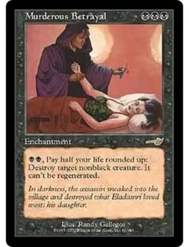 Murderous Betrayal (foil) Nemesis - Magic: The Gathering - FashionsVida