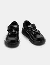 Kids' Leather T-Bar School Shoes (8 Small - 2 Large) Black Female
