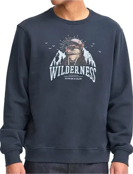 Crew swetshirt animal sudadera hombre Marino - Blend - FashionsVida