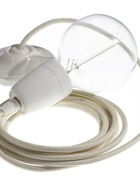 Cables Suspension Luminaire Rm00 50 Cm Ivory / White One Size - Creative - FashionsVida