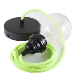 Cables Lampe Suspendue Pendel Pour Abat-jour Rf10 1 M Neon Orange / Black One Size