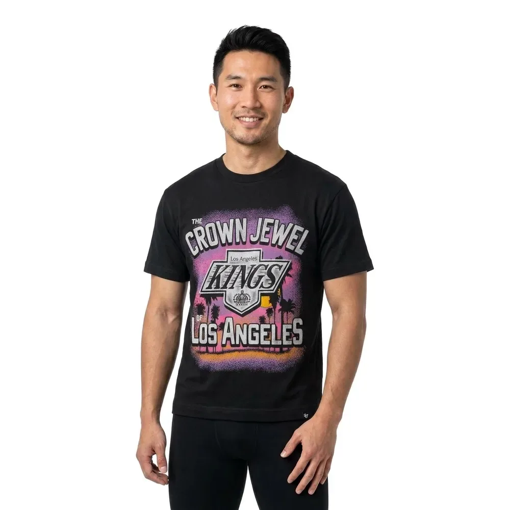 Maglietta A Maniche Corte Nhl Los Angeles Kings Sigma Black XL - 47 - FashionsVida