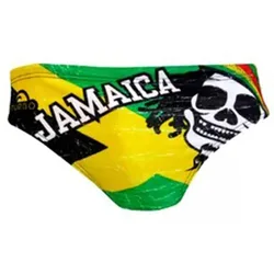 Jamaica Skull Vintage 2013 Waterpolo Swimming Brief Multicolor M Men