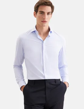 Slim Performance-Hemd Uni Blau 43 - Seidensticker - FashionsVida