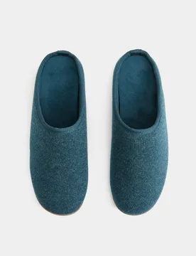 M&S Mule Slippers Green male - M&S - FashionsVida