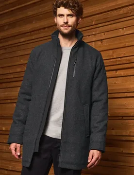 Street One Jacke mit Wollanteil male Schwarz - Street One MEN - FashionsVida