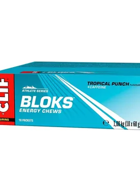Scatola Di Gomme Energetiche Tropical Punch 60g 18 Unità Multicolor - Clif - FashionsVida