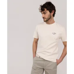 Camiseta lisa de hombre de tinte natural
