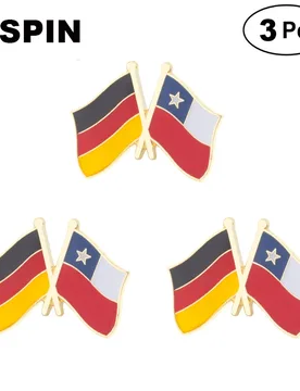 Germany & Chile Flag Lapel Pin Friendship Flag Badge Flag pin 3pcs A Lot - Aliexpress - FashionsVida