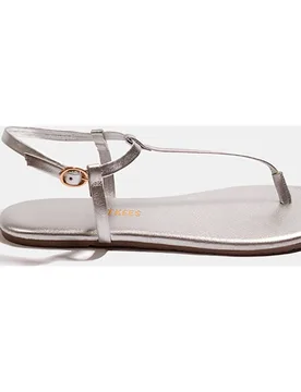Sandalias de mujer en piel planas - Tkees - FashionsVida