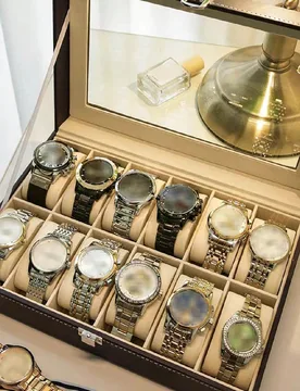 Pieza Caja grande para relojes, organizador de joyería estuche de exhibición, viaje al sol de regreso a la escuela XL - Shein - FashionsVida
