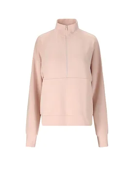 Sweat-shirt Jillnana Demi-Zip rose 42 - Athlecia - FashionsVida