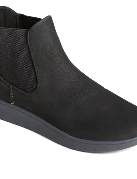 Womens Coastal Plushwave Female Ladies Ankle Boots Black Leather - Size Uk 5 - Sperry - FashionsVida