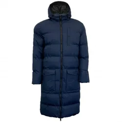 Mens Banana Parka Padded Jacket Puffer Longline - Navy - Size X-Large