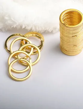 Pcs/Lot 25 28 30 32 35mm Gold Round Key Ring Llaveros Clasp Findings Key Chain Split Ring Plated Key Ring For Jewelry Making - Aliexpress - FashionsVida