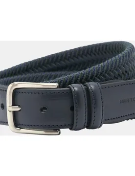 Cinturón casual trenzado de hombre - Mirto - FashionsVida