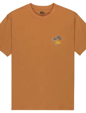 T-shirt à Manches Courtes Evo Learning From Nature Tobacco Brown S - Quiksilver - FashionsVida