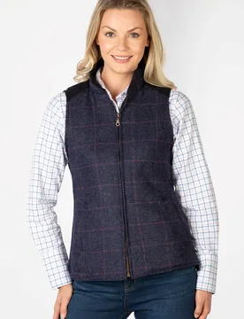 Haworth Womens Tweed Waistcoat - - Size: 18 - Rydale - FashionsVida