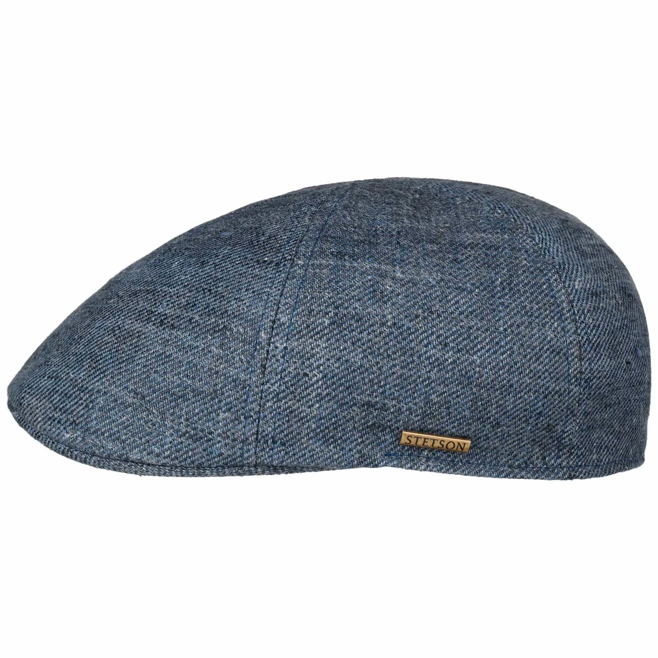 Texas Linen Twill Flat Cap by - navy - Herren - Size: XL (60-61 cm) - Stetson - FashionsVida