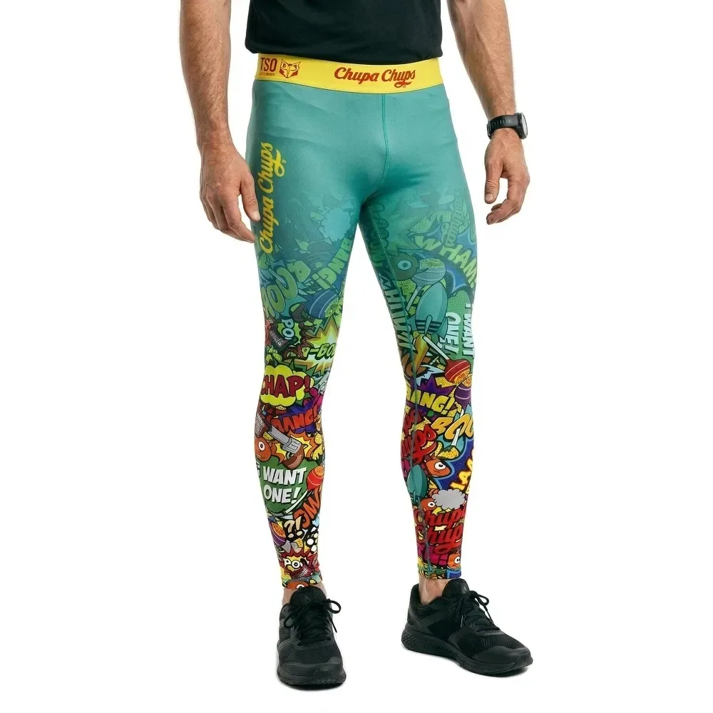 Leggings Chupa Chups Comic Multicolor M - OTSO - FashionsVida