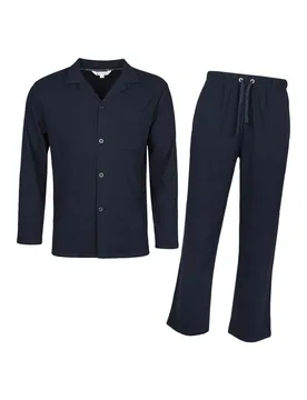 Mens Thermal Pyjama Set Long Sleeve Top & Bottoms - Heat Holders - FashionsVida