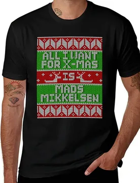All I Want For Christmas 2016 (Mads Mikkelsen) T-Shirt Durable Work Wear T-Shirt - Aliexpress - FashionsVida