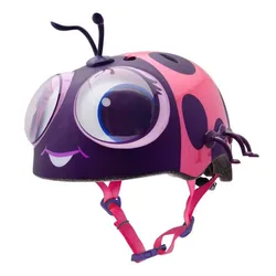Casco Urbano Toddler Googly Lady Bug Pink