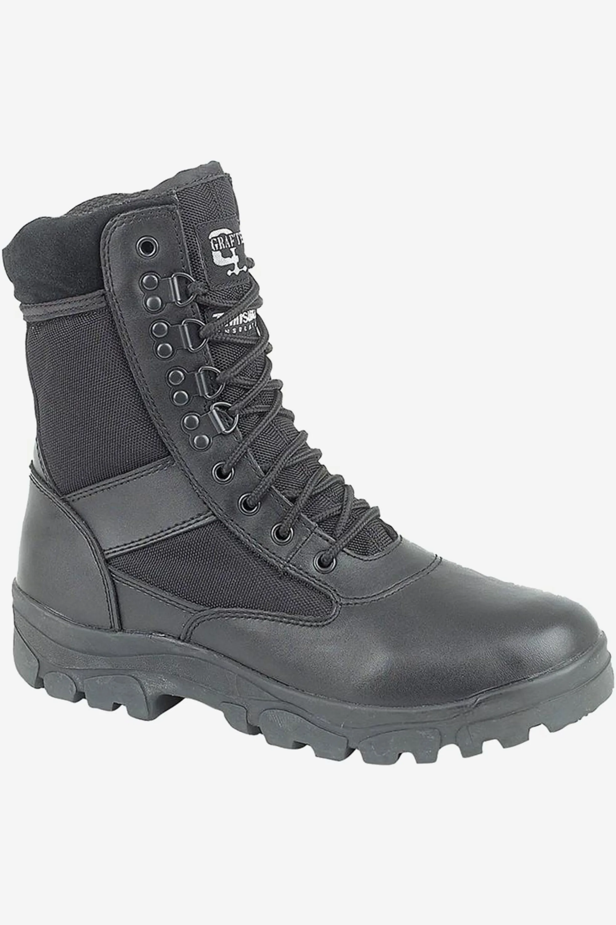 G-Force Leather Mens Combat Boots - Grafters - FashionsVida