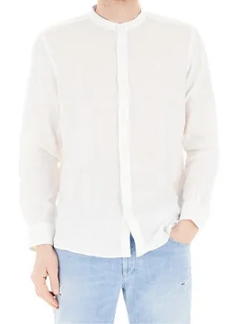 Camicia alla coreana uomo bianco - North Sails - FashionsVida