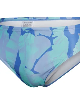Allover digital brief bañador natación hombre Azul (38) - Speedo - FashionsVida