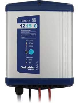 Dolphin Prolite Series Battery Charger 15a 12v Grey / Blue One Size unisex - Scandvik - FashionsVida
