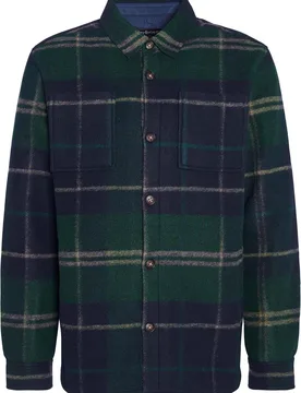 Sur-chemise à motif tartan - Chapter Tailored Check Overshirt Green Loch Tartan - Taille M - Vert - Barbour - FashionsVida