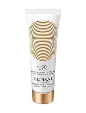 Silky Bronze Cellular Protective Cream For Face Spf 50 - SENSAI - FashionsVida