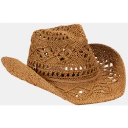 Sombrero cowboy en trenzado calado