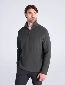 Prague Mens Half-Zip Fleece - Grey - Animal - FashionsVida
