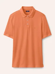 Überfärber Polo, normale Größen, Farbe Orange, 54, atmungsaktive Baumwolle komfortabel durch Elasthan Herren