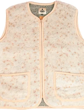 Veste sans manches en laine - Vest Adult Pepitko Ultralight Pattern Beige Multi Dots en Laine - Taille M - ColdBreaker - FashionsVida