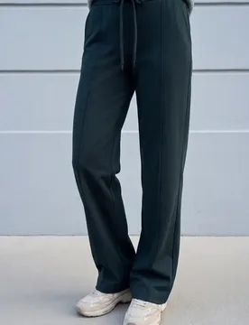 Street One Mid Waist Wide Leg Hose im Casual Fit female Grün - Street One Studio - FashionsVida