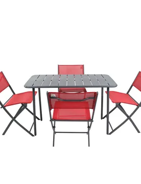 Tlg. Gartenset "Sumila" 110 x 55 Rot - VCM - FashionsVida