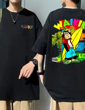 Lc Waikiki Monkey Graphic T-shirt Men Women Fashion Causal Crewneck T Shirts Summer Men's Oversized Short Sleeve Cartoon Tees - Aliexpress - FashionsVida