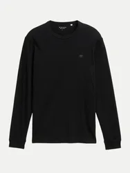 Basic Langarmshirt Schwarz XL
