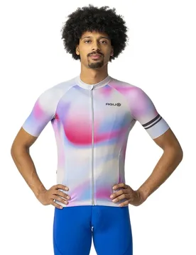 Maglia A Maniche Corte Gradient Swirl Performance Multicolor - AGU - FashionsVida