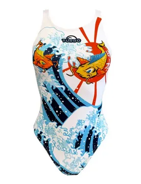 Japan Carp Swimsuit Multicolor 5XL Women - TURBO - FashionsVida