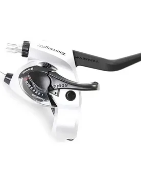 Leva Del Freno Destra Con Cambio Integrato Tourney Tx St-tx800 Silver - Shimano - FashionsVida