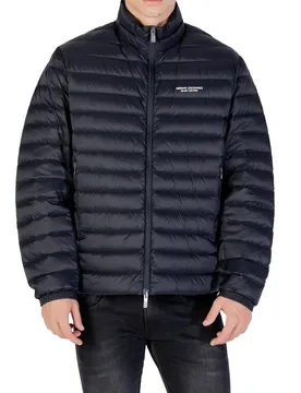 Mens Padded Puffer Jacket - Dark Blue - Size Large - Armani exchange - FashionsVida